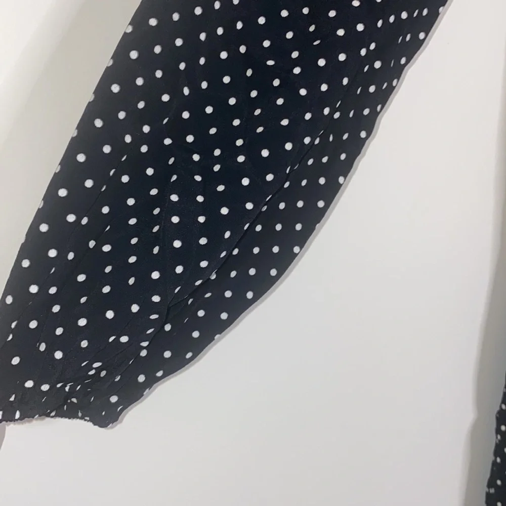 THEORY crew dress polka dot size 0 NWT - Picture 4 of 10